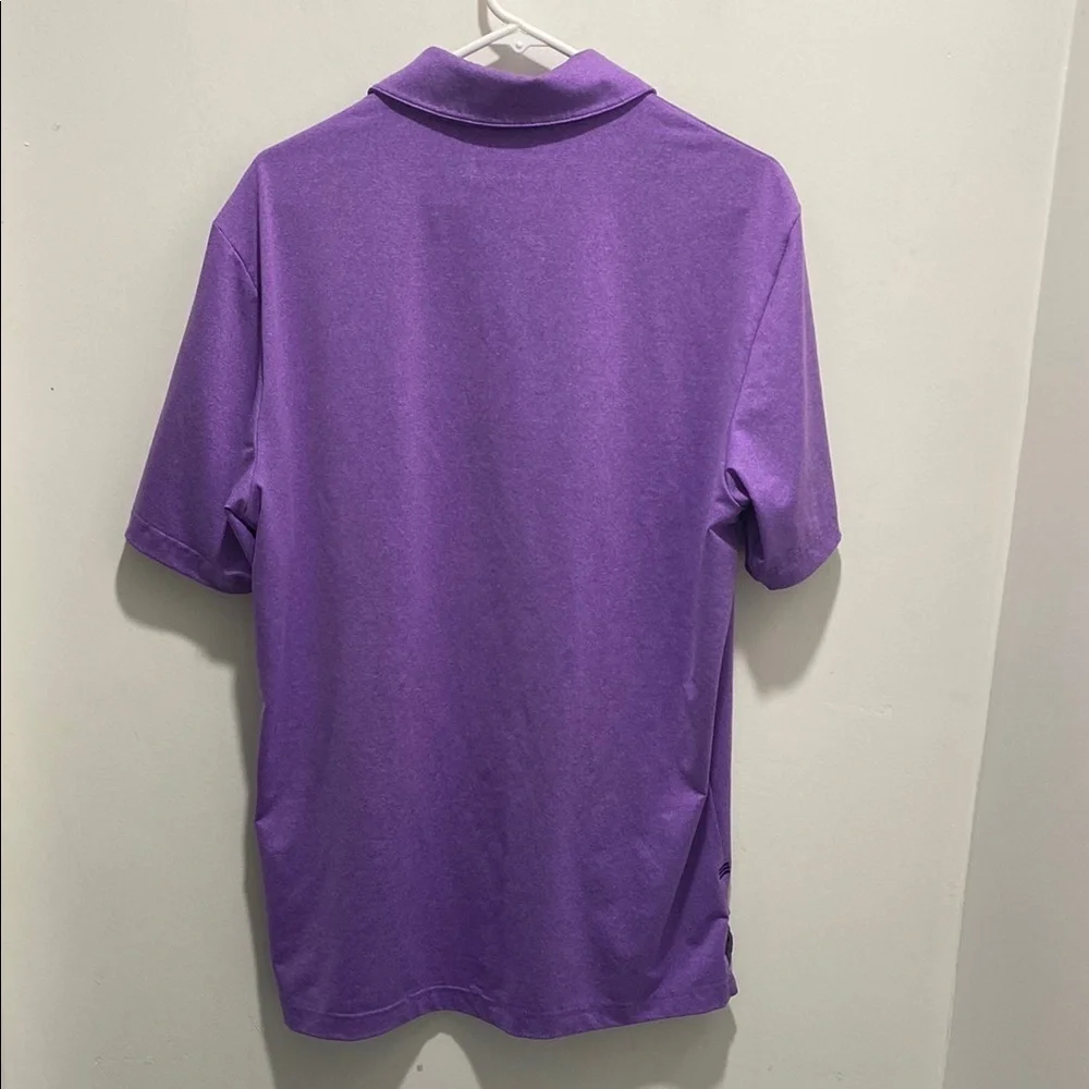 Adidas Men's Purple Golf Polo Shirt Size Medium